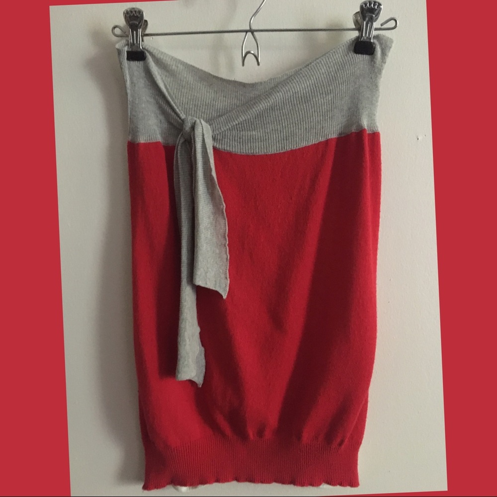 Diesel Style Lab Strapless Knitted 3 Color Top